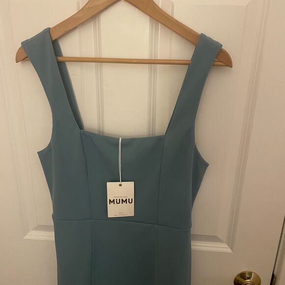 Show Me Your MuMu NWT Eden Midi Dress Dusty Sage L Wedding Guest Formal Event - Picture 8 of 10